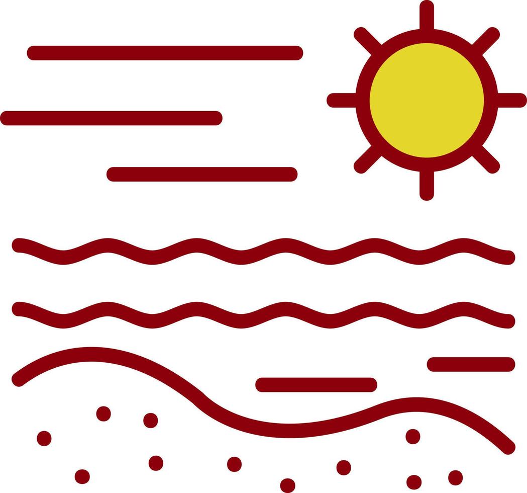 diseño de icono de vector de playa