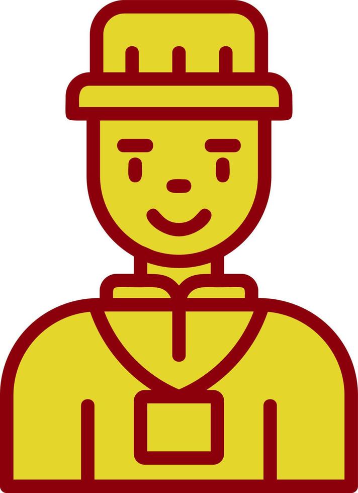 Tour Guide Man Vector Icon Design