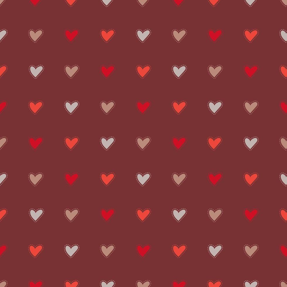 Valentine's Day Patterns Cliparts. vector illustration