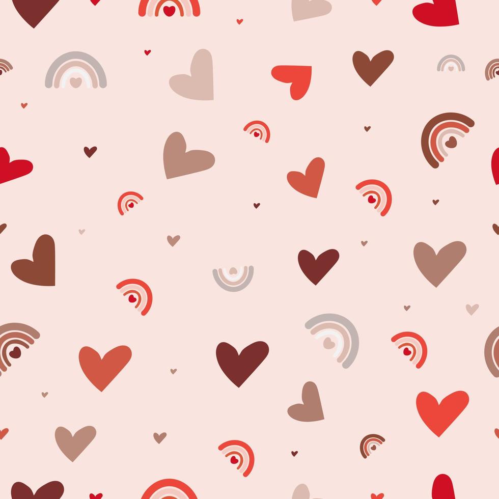 Valentine's Day Patterns Cliparts. vector illustration