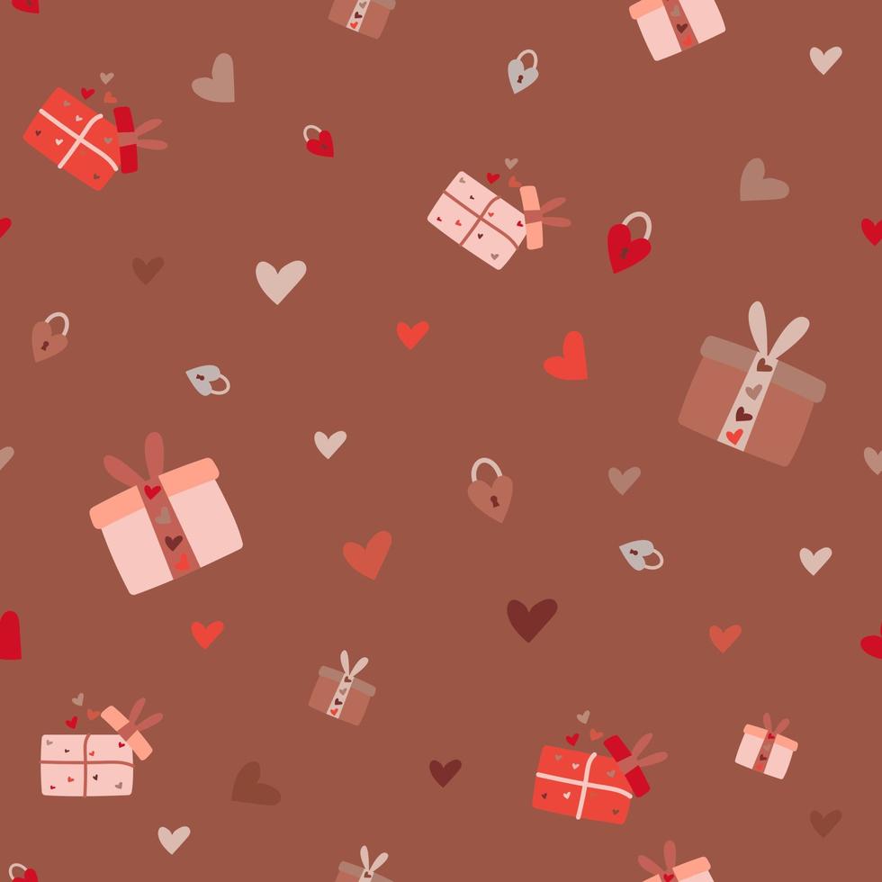 Valentine's Day Patterns Cliparts. vector illustration