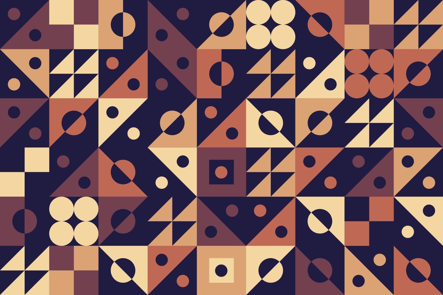 Abstract braun tracery of shapes tileable background. Contour retro seamless patterns vector