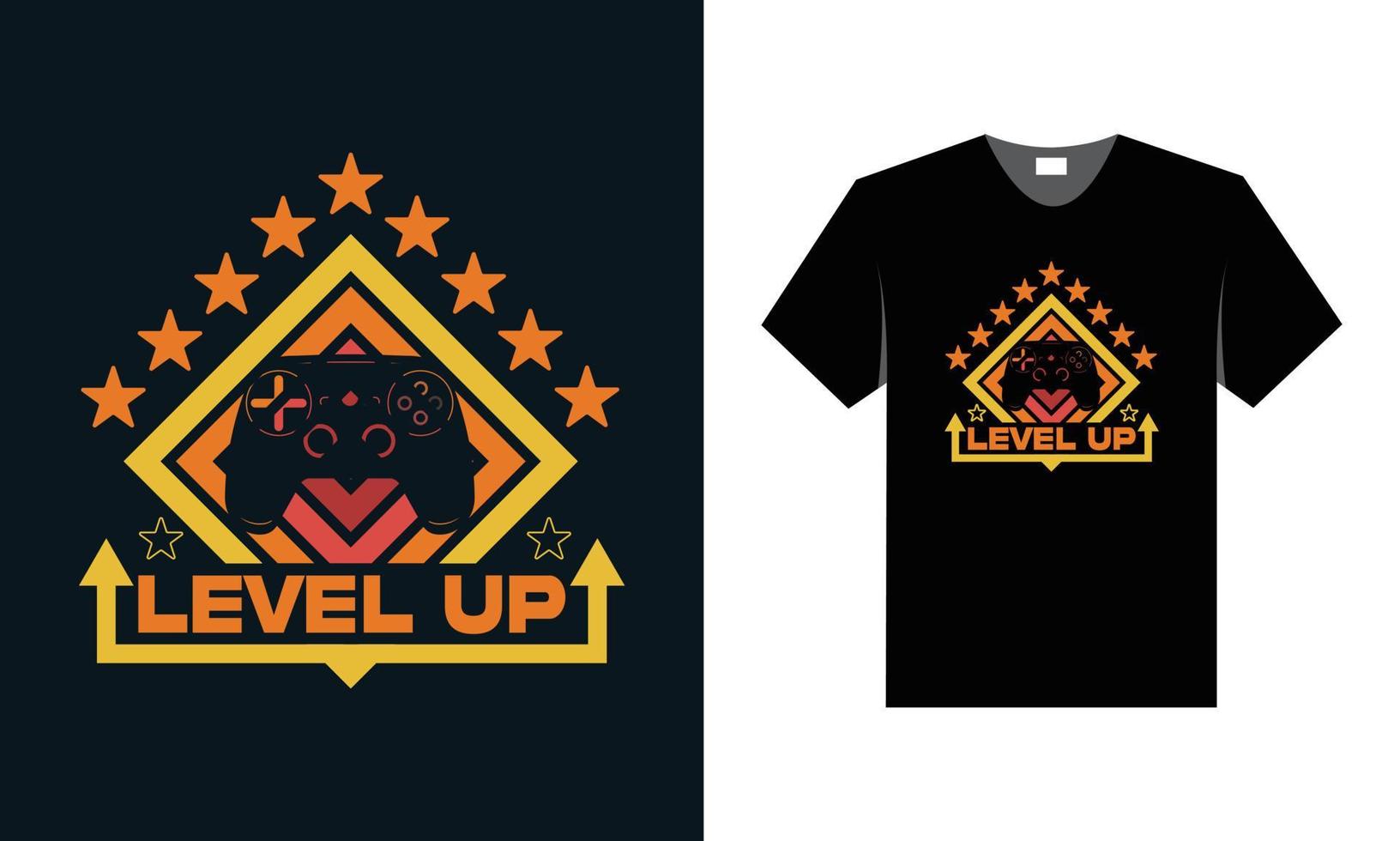 mejor diseño de camiseta de tipografía de juegos retro. vector