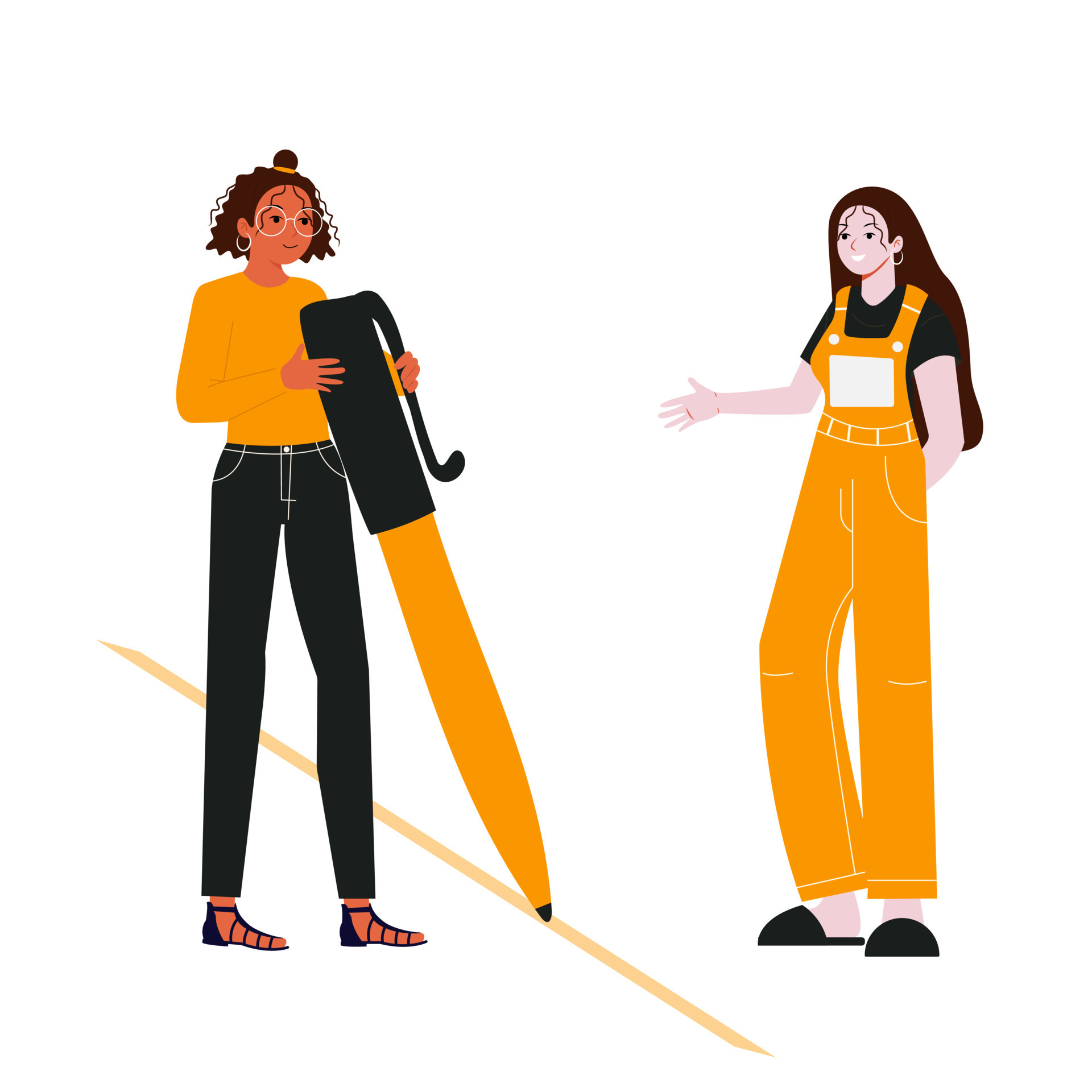 Illustrative image of set a boundaries with someone 17031560 vector art