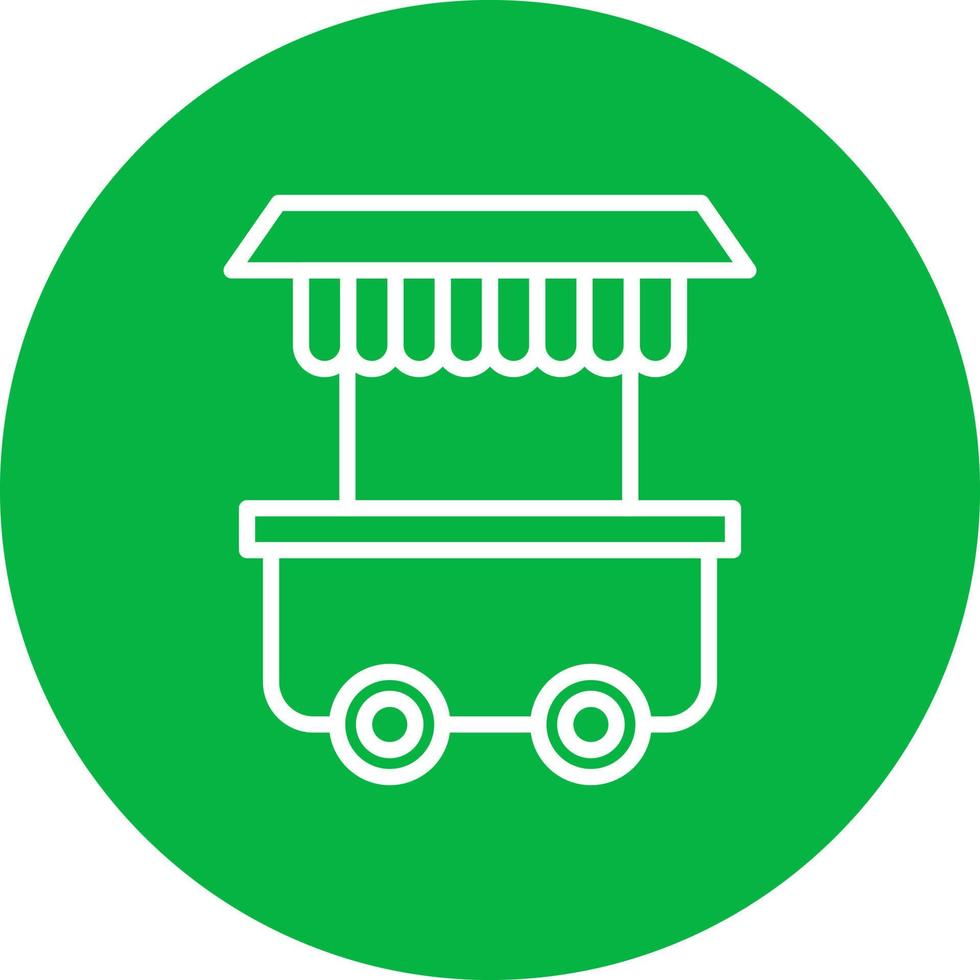 Food Trolley Vector Icon