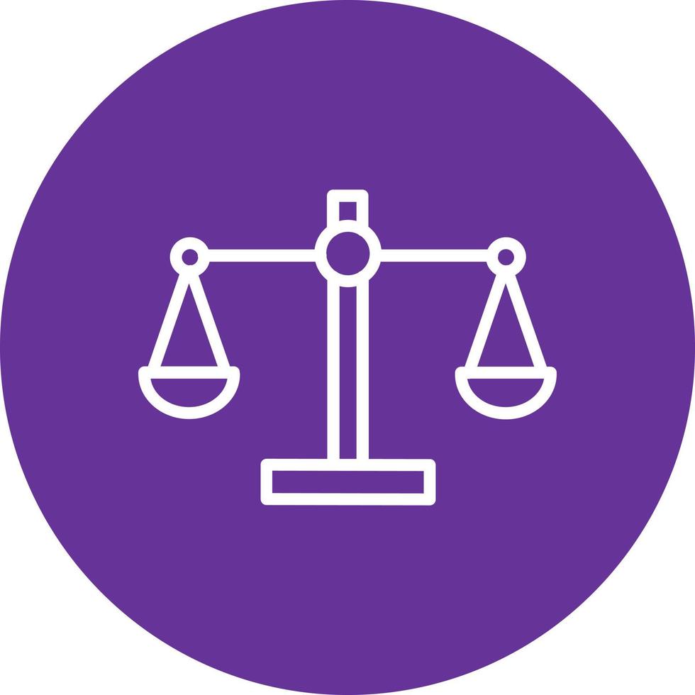 Justice Scale Vector Icon