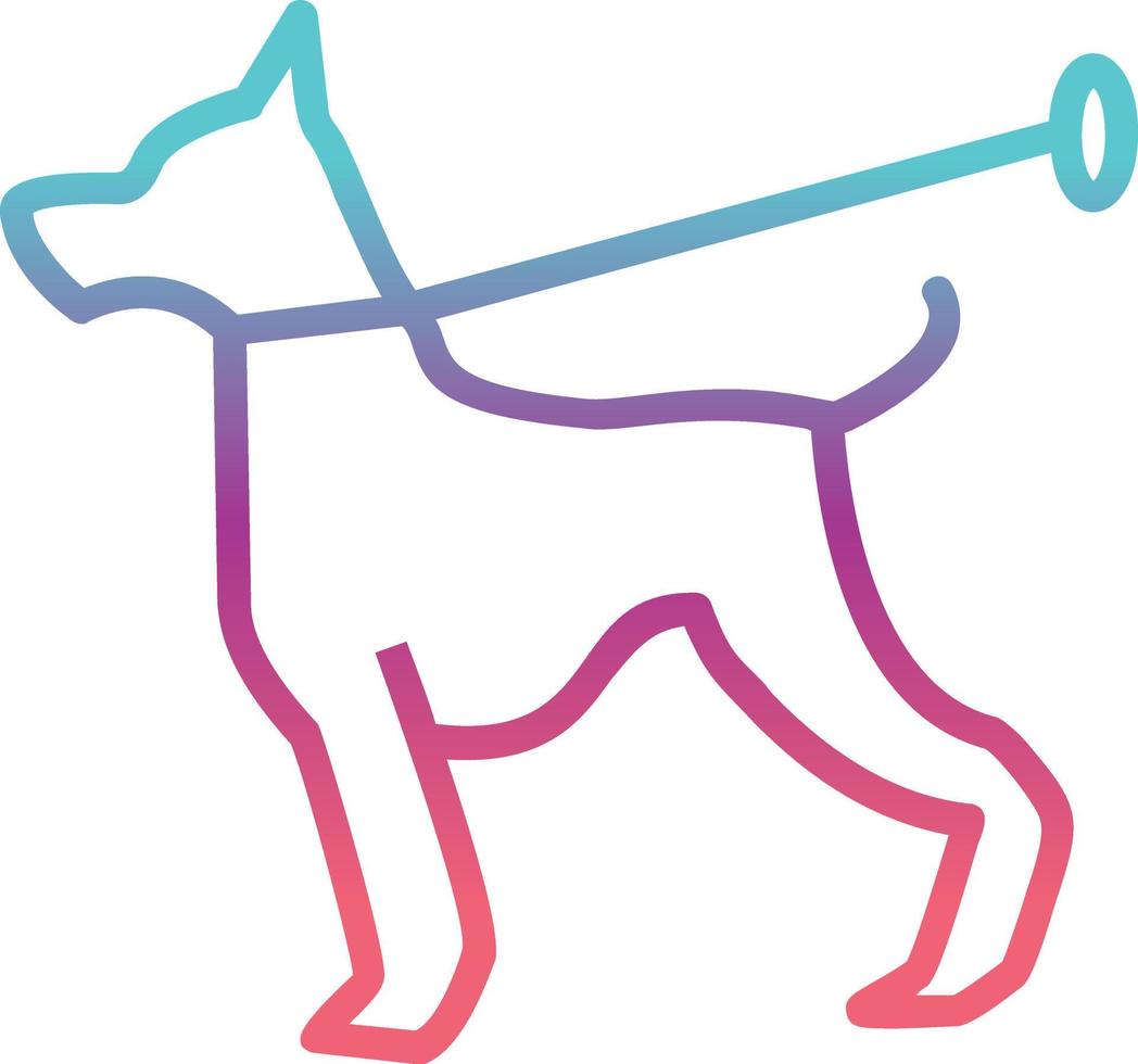 Dog Walking Vector Icon