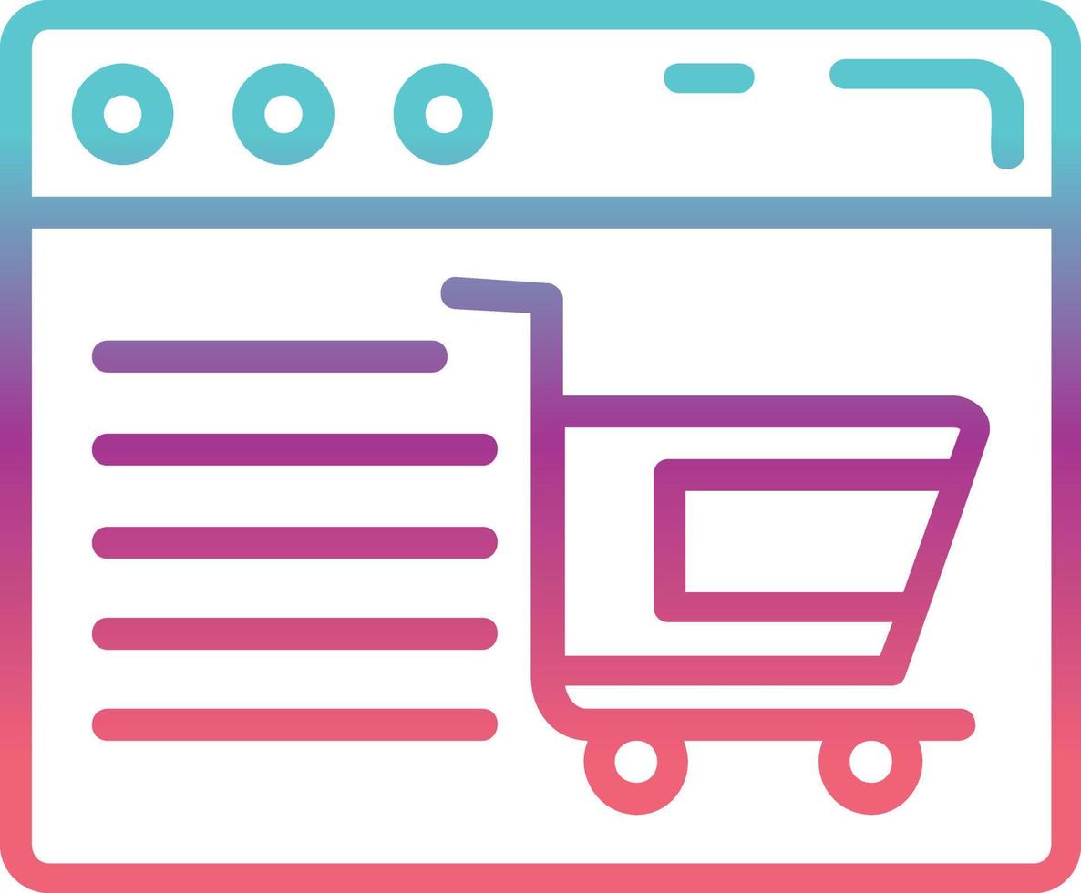 Online Shoping Vector Icon