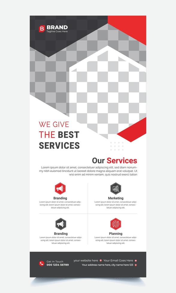 Corporate Business Roll Up Banner vector
