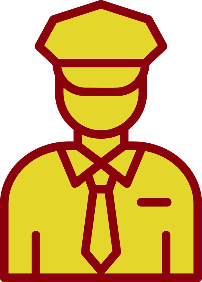 Security Guard Vector Icon Design