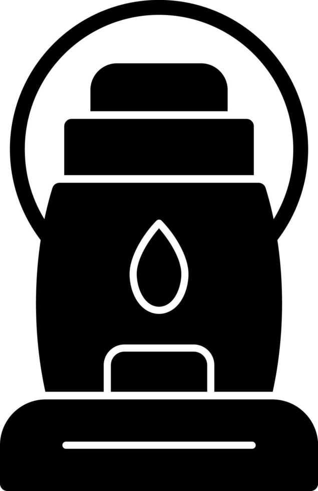 Oil Lamp Vector Icon Design
