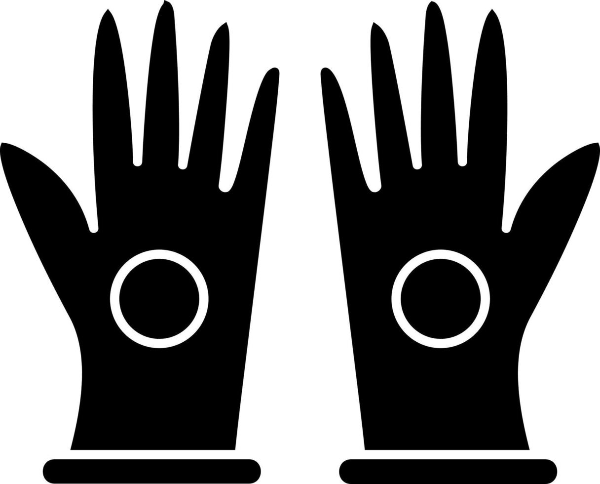 guantes, vector, icono, diseño vector