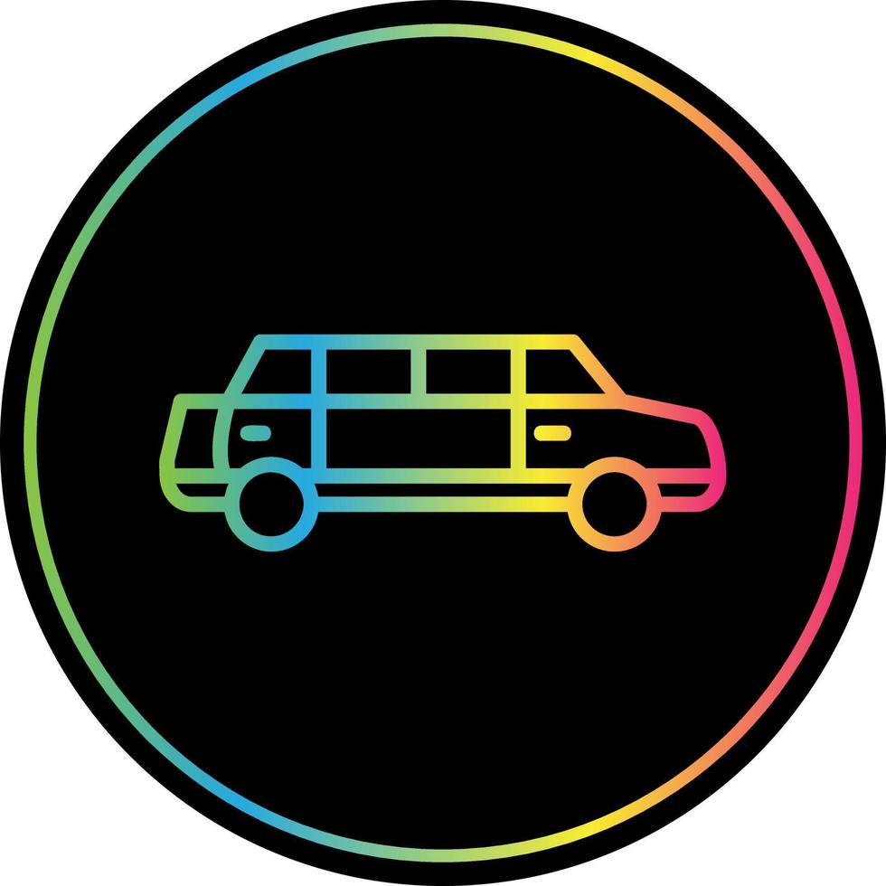 Limousine Vector Icon Design