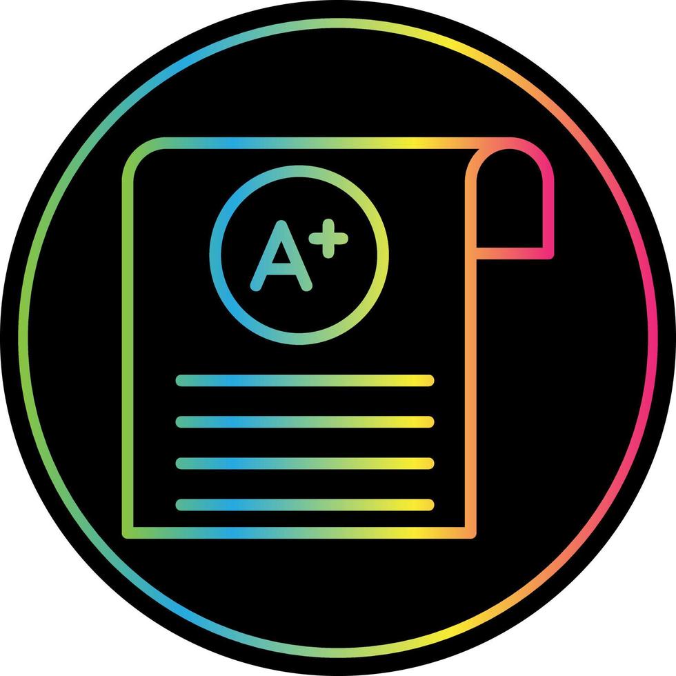 Student Grades Vector Icon Design