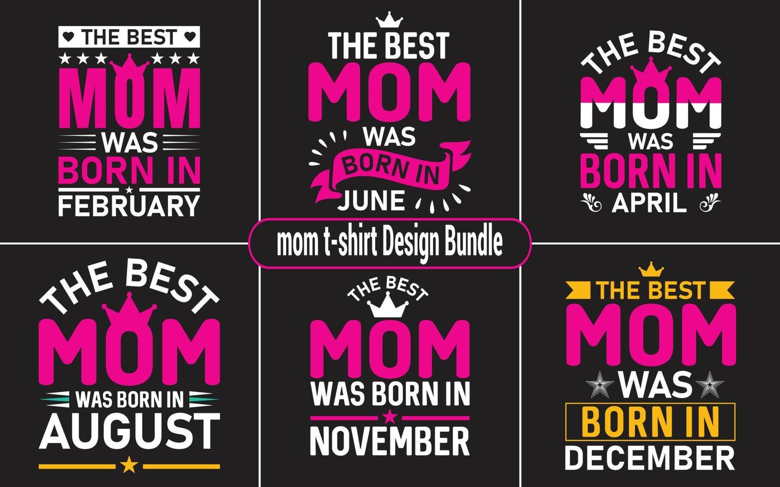 Mom Typography SVG T Shirt Design Bundle for yourself than you are in right place.  I will provide- 1. Unique and High-quality designs at an affordable price. vector