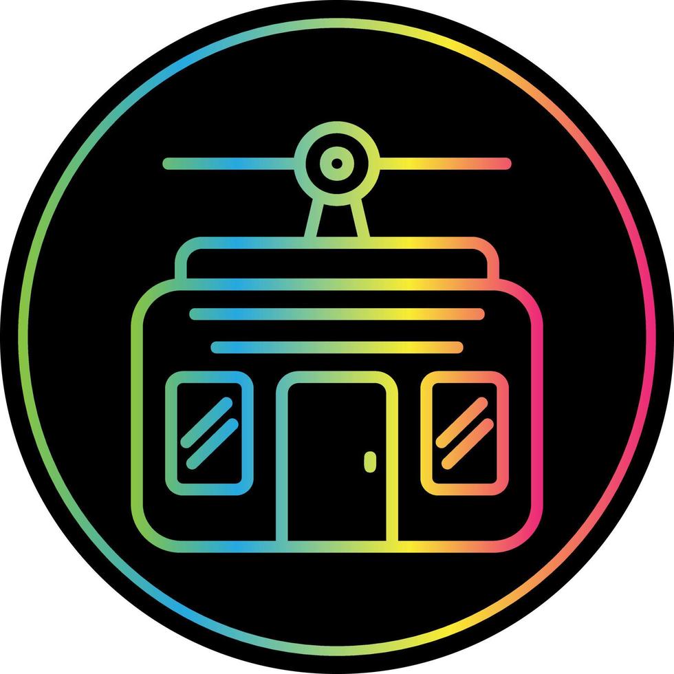 Cable Car Vector Icon Design