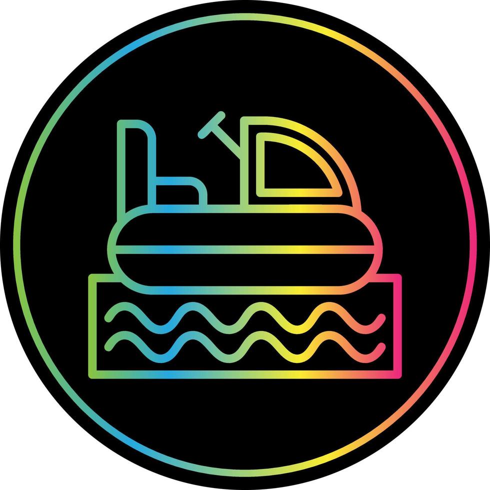 Bumper Boat Vector Icon Design