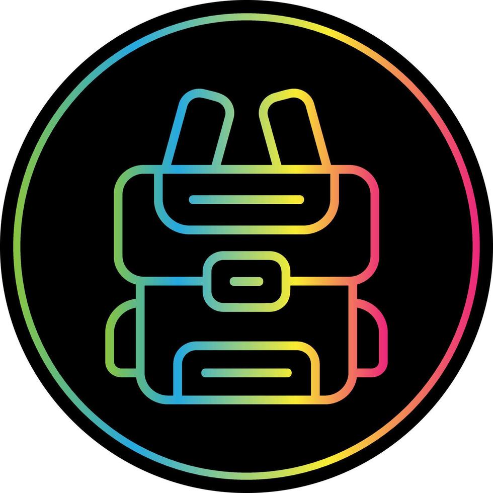 Backpack Vector Icon Design