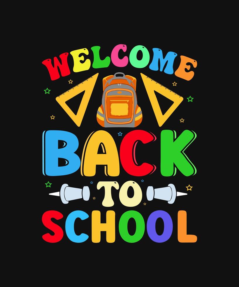 Back to school quote t-shirt design vector