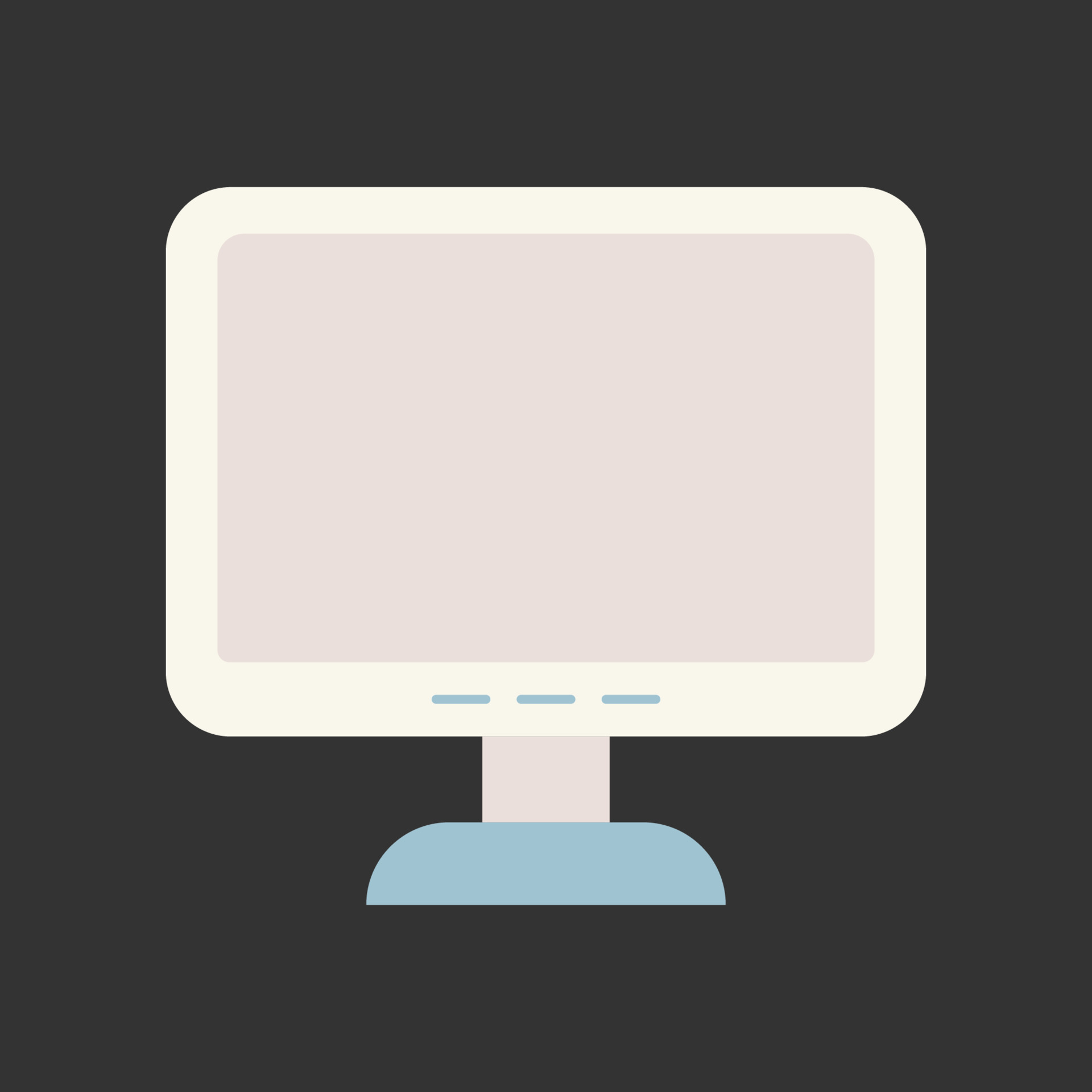 monitor icon. flat icon 17034424 Vector Art at Vecteezy