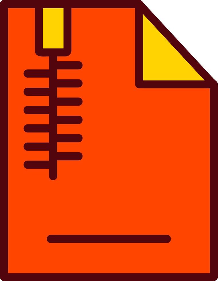 icono de vector de archivo zip