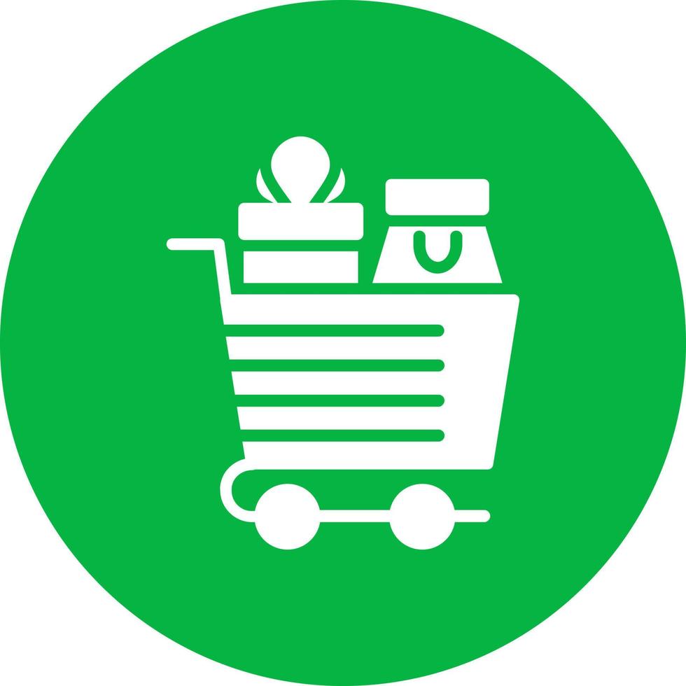 icono de vector de carrito de compras