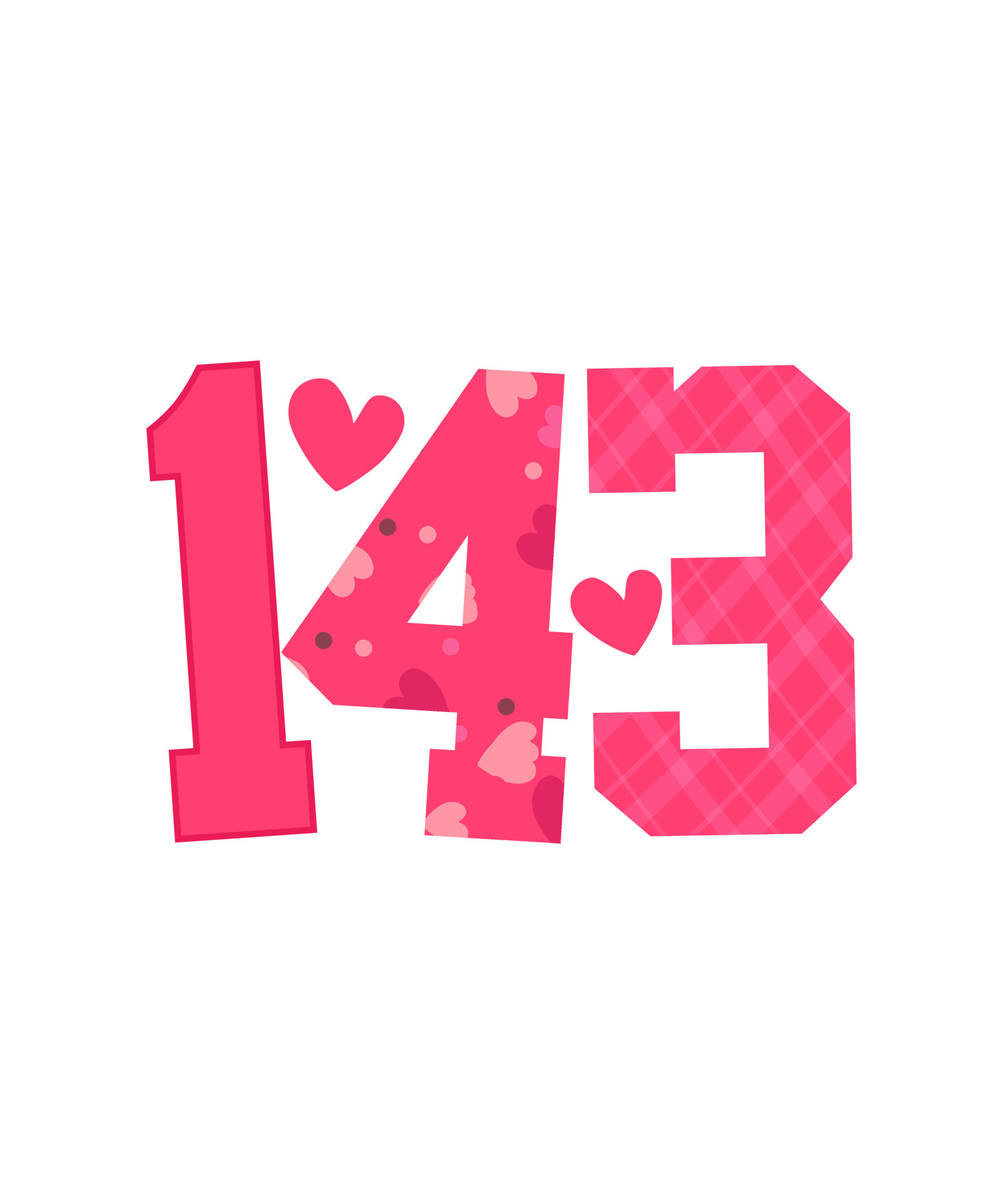 143 valentine T-shirt design 17034796 Vector Art at Vecteezy