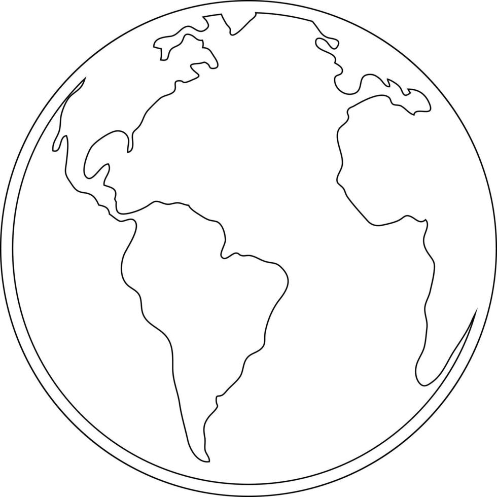 Earth globe icon. vector