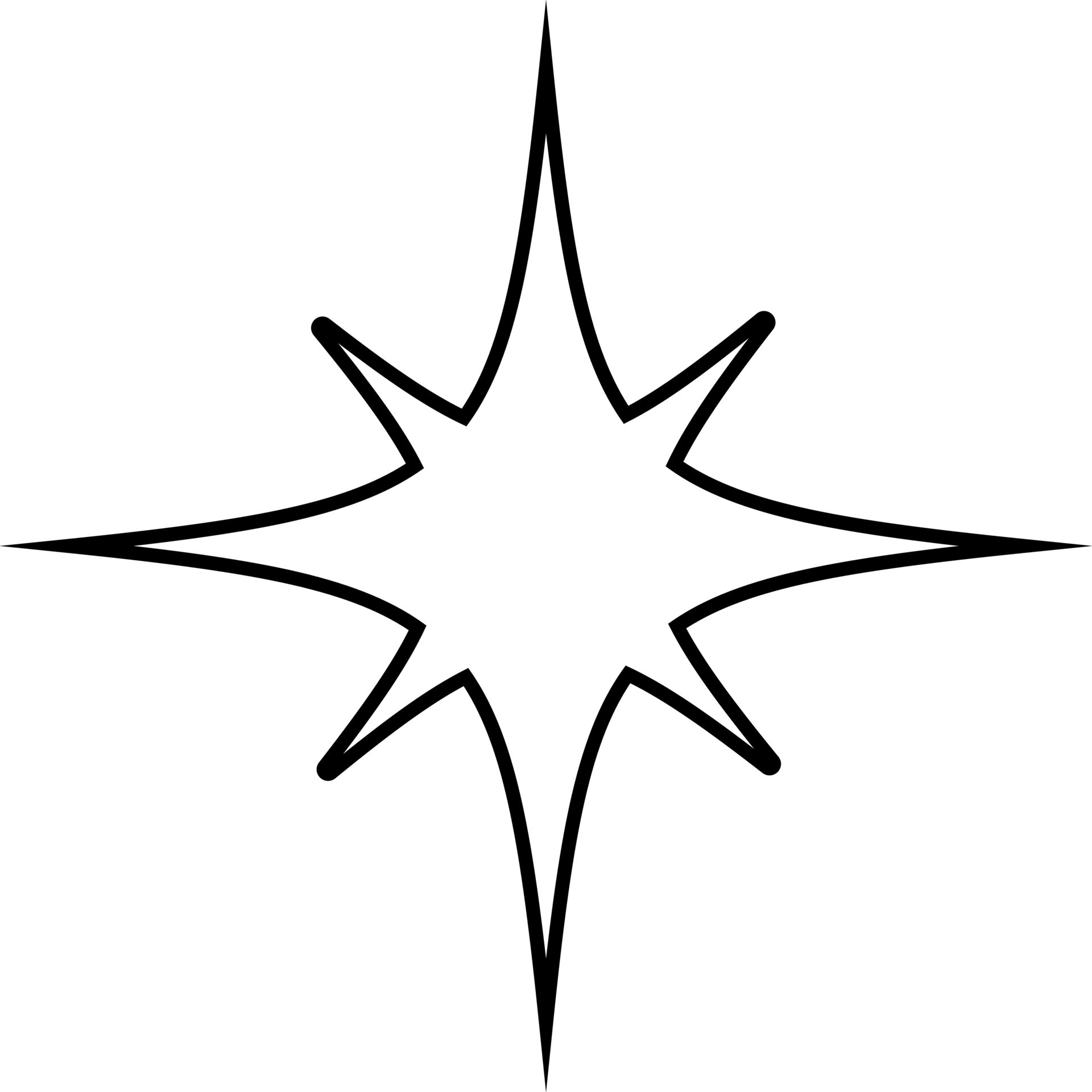Star outline in black. 17035137 Vector Art at Vecteezy