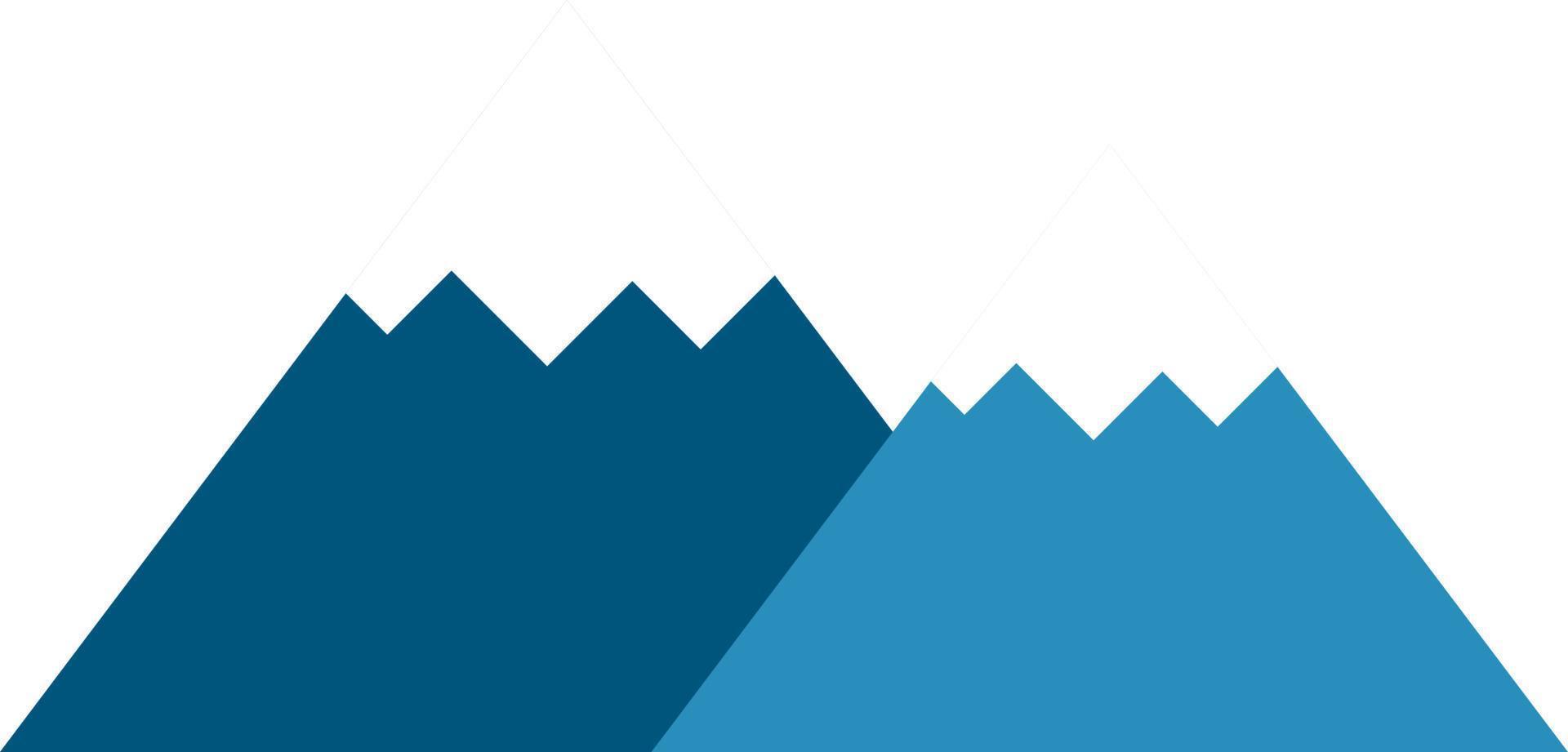 Mountains geometric triangle shape. vector