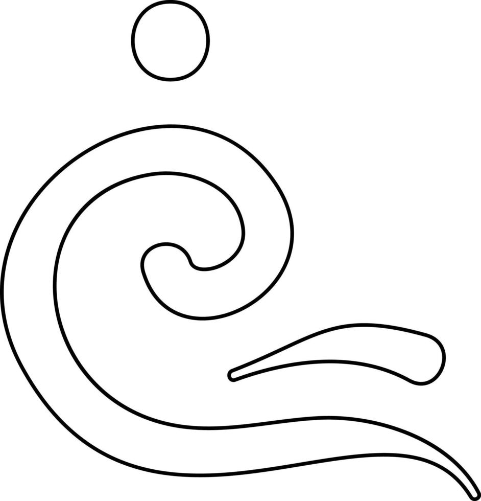 Design element circles swirls. vector