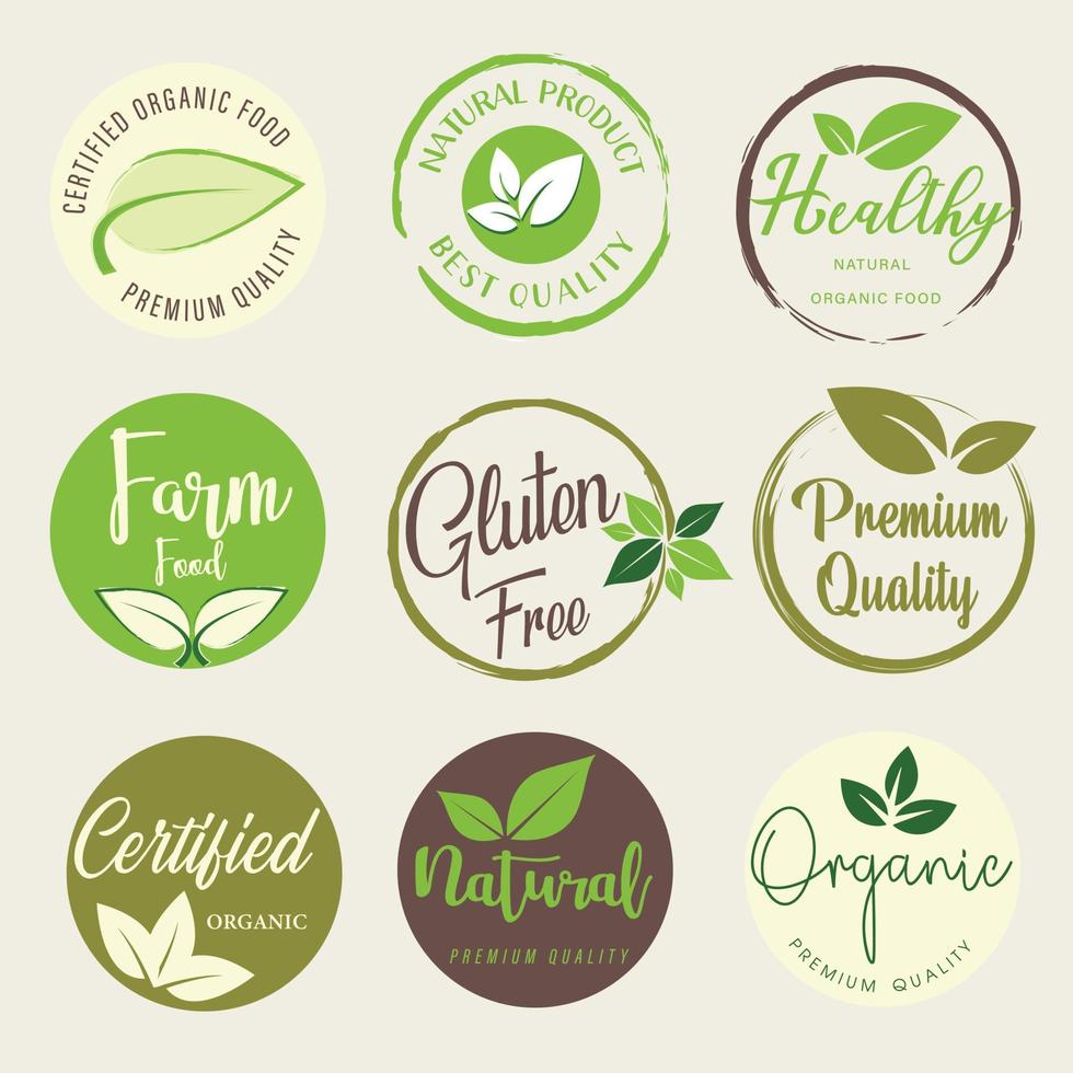 Vegan Stickers Bundle, Green life, Organic