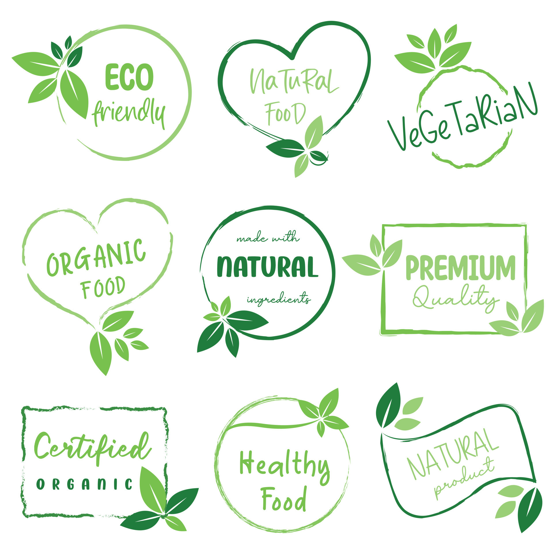 Organic food, natural food, healthy food and organic or natural product