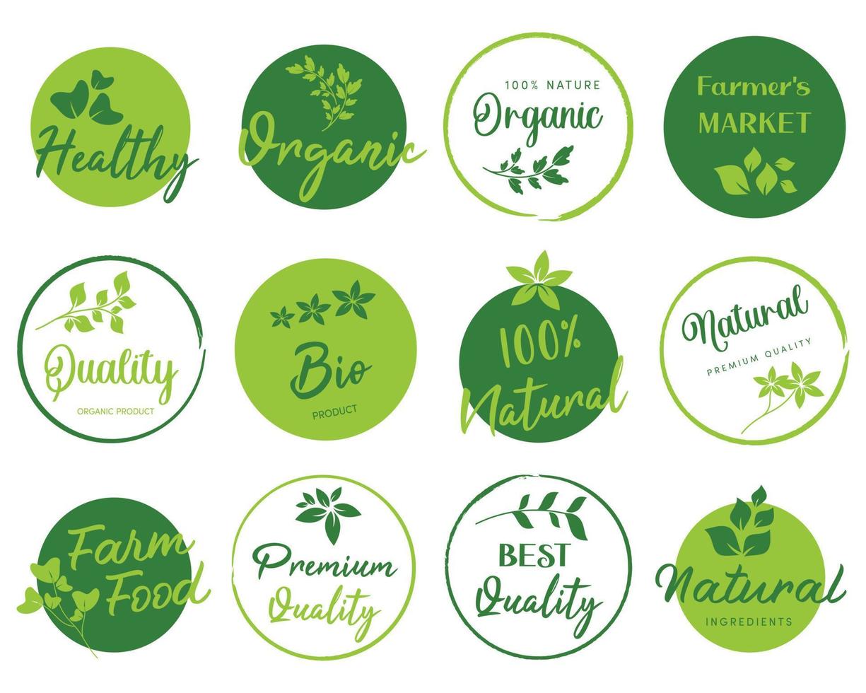 Vegan Stickers Bundle, Green life, Organic