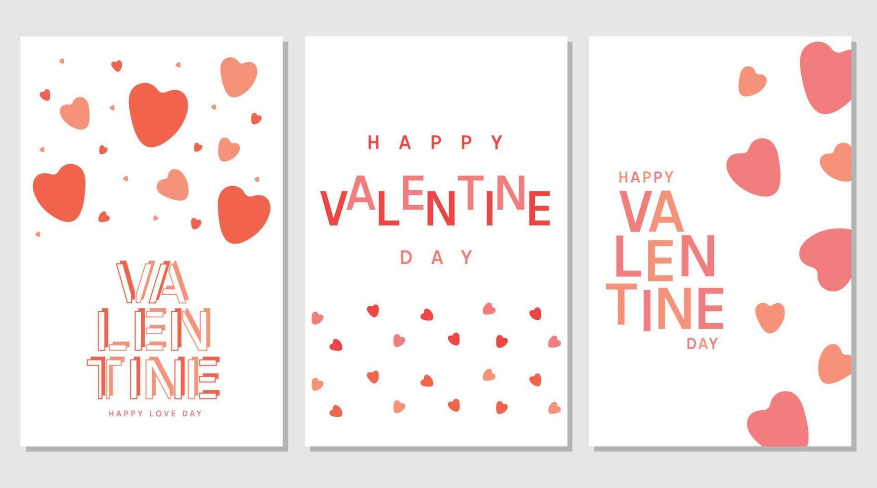 Valentine's day greeting card, posters, banner. vector