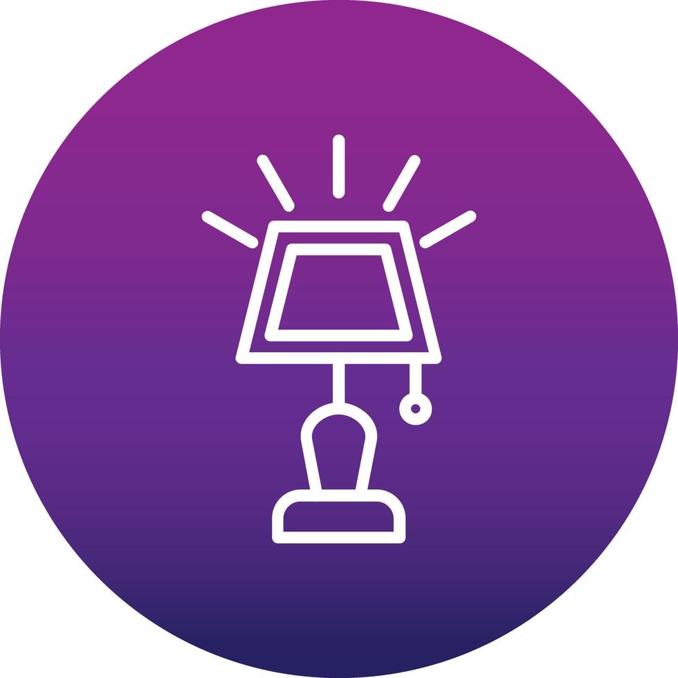 Table Lamp Vector Icon