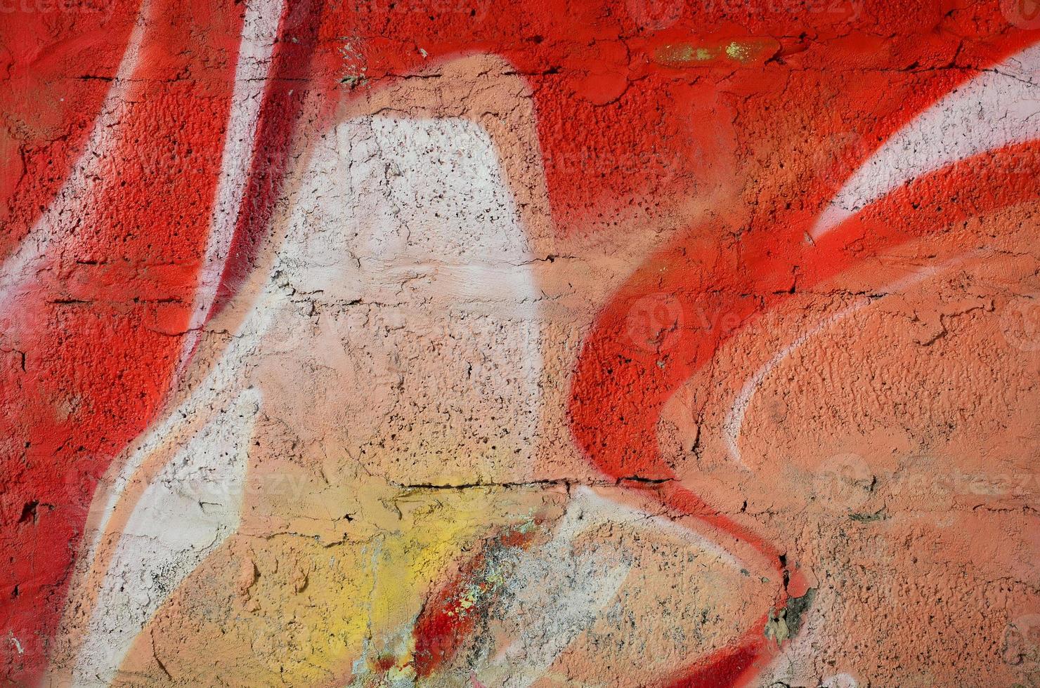 Abstract graffiti paintings on the concrete wall. Background texture photo