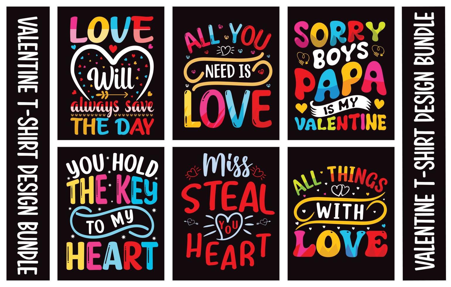 Valentines Typography day T shirt Design vector