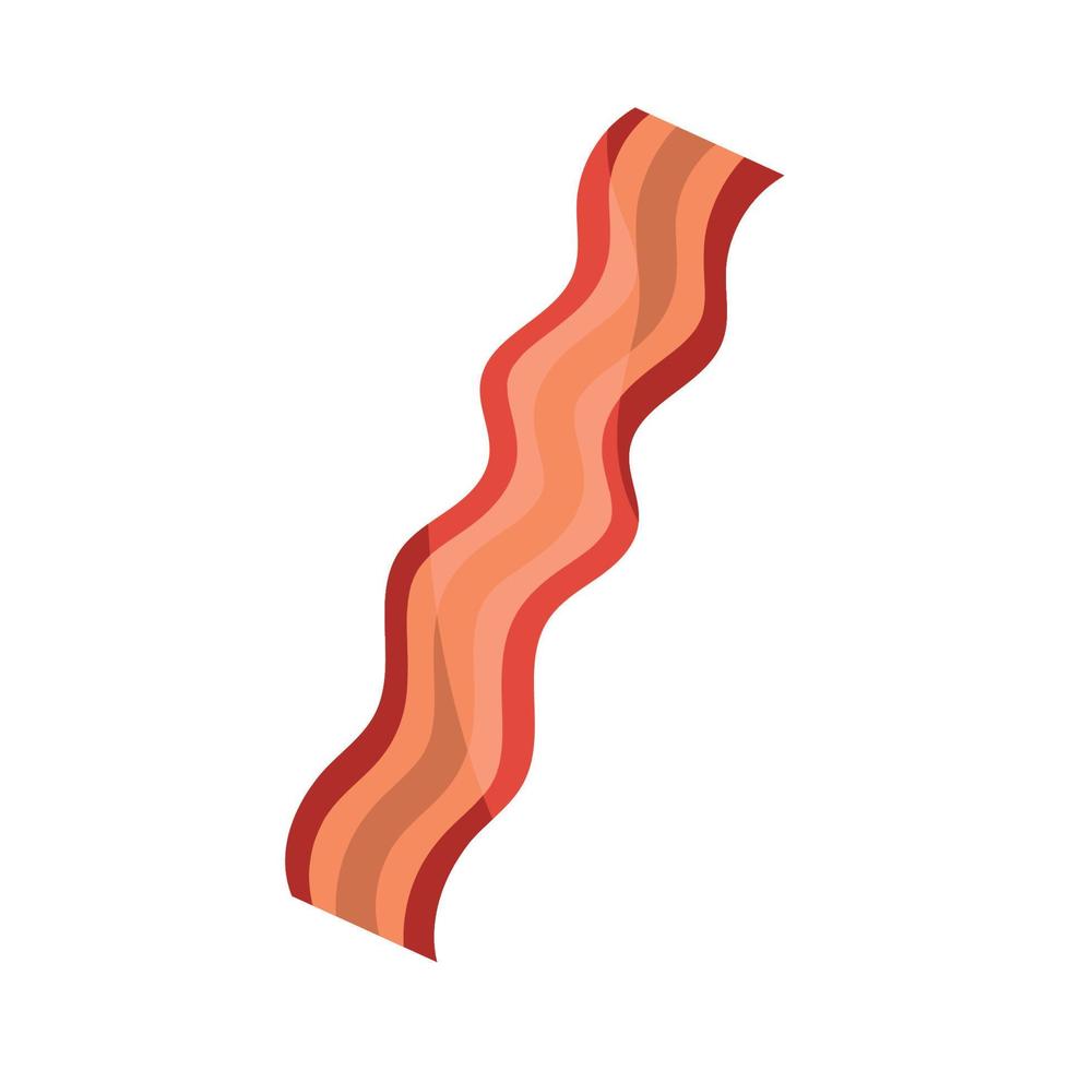 tocino fresco delicioso vector