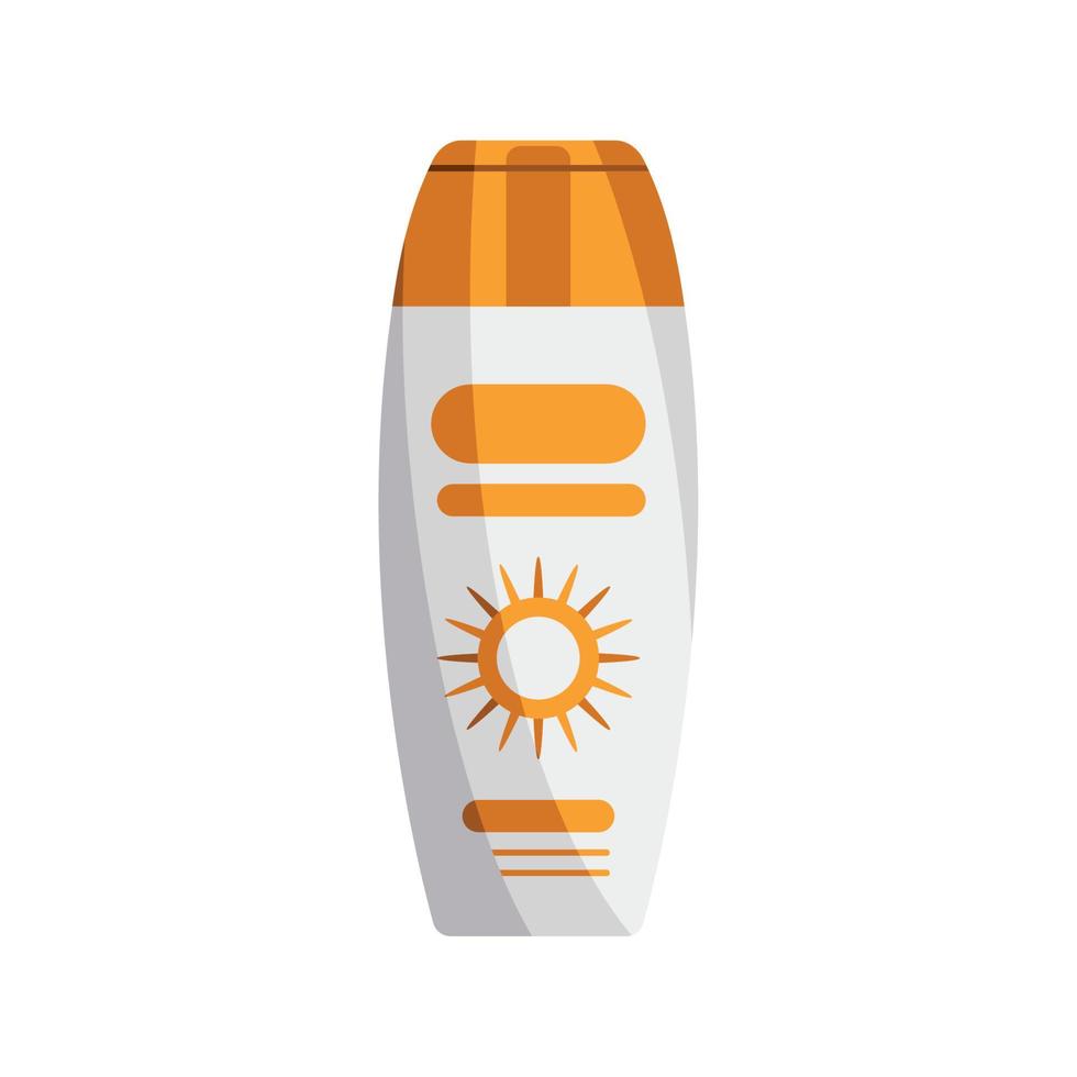 blocker solar cream bottle vector