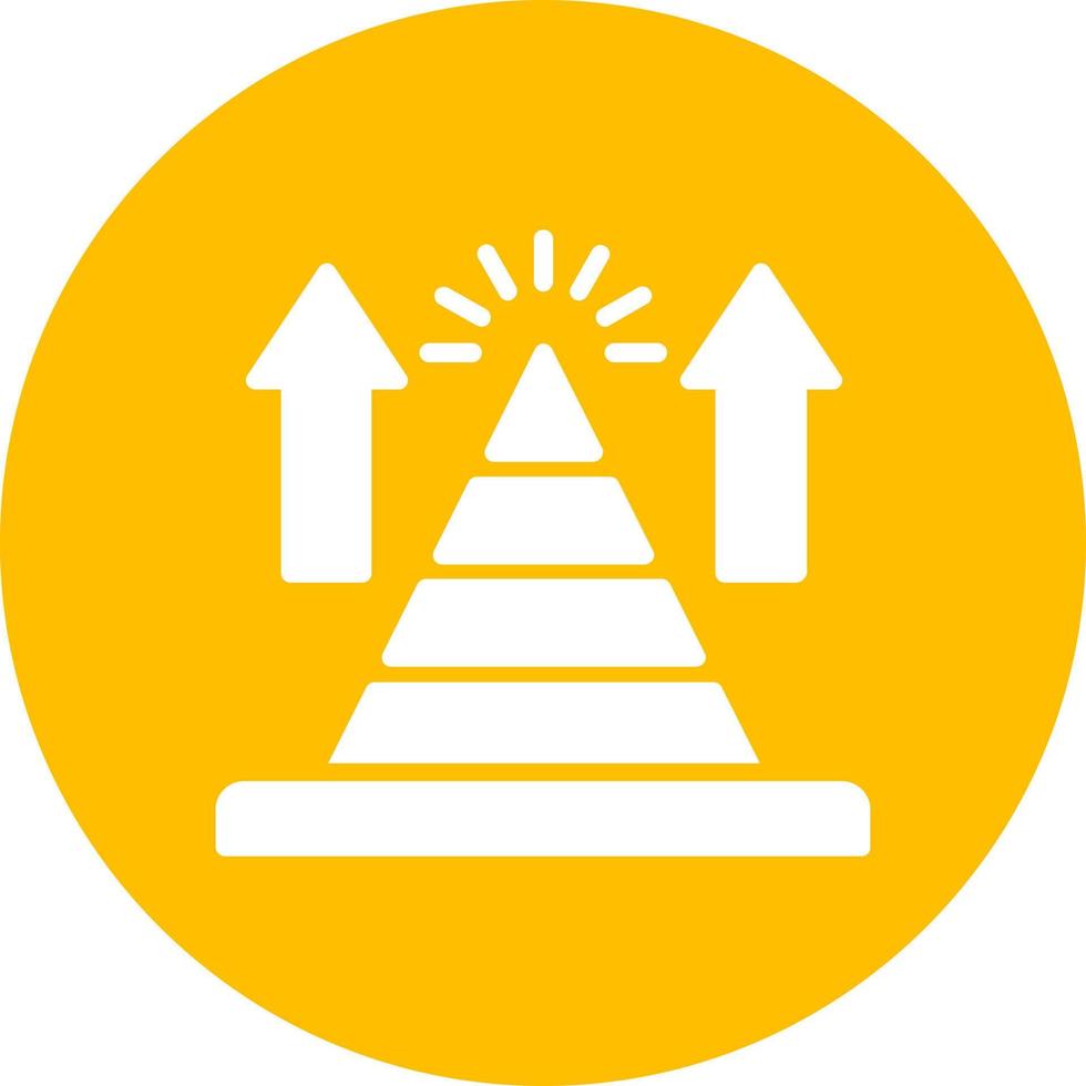 Pyramid Chart Vector Icon