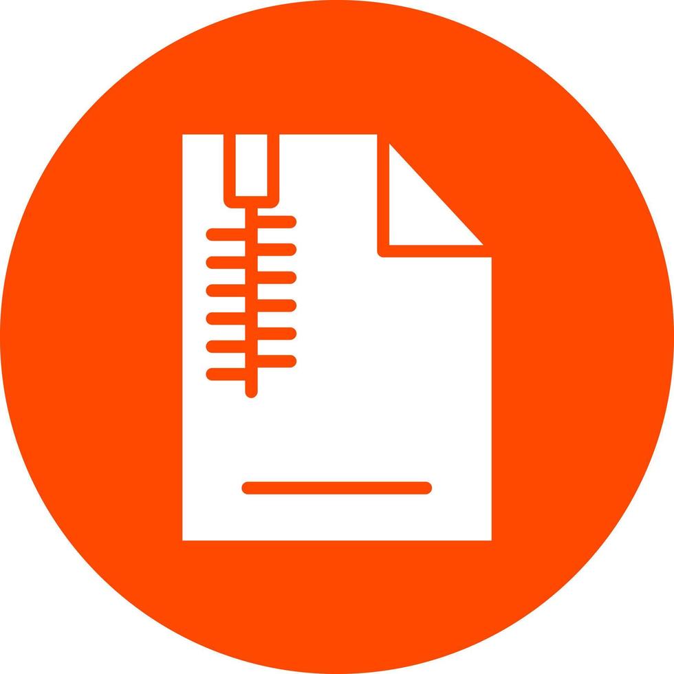 Zip File Vector Icon