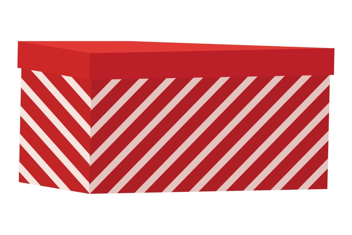 red striped gift vector