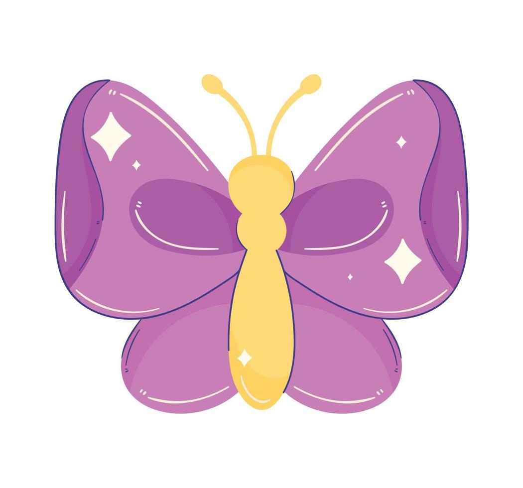 purple butterfly animal vector