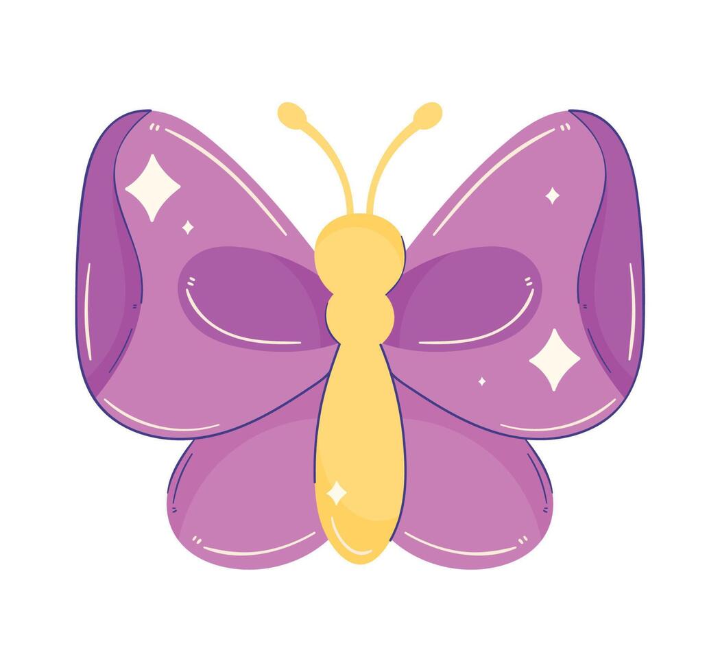 purple butterfly animal vector