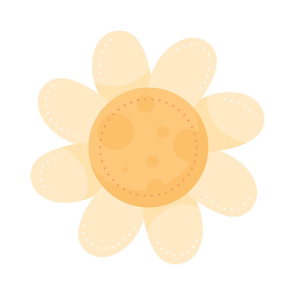 yellow flower garden vector