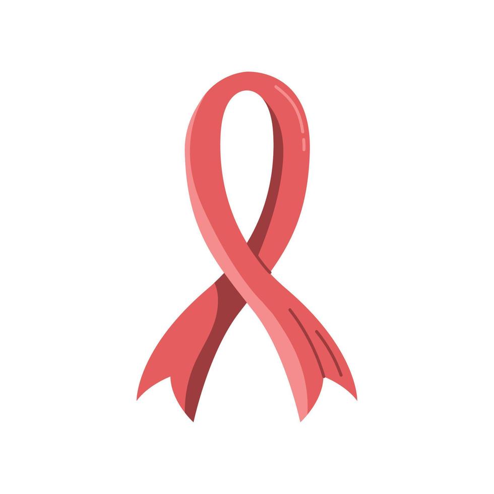 AIDS red ribbon campaign vector
