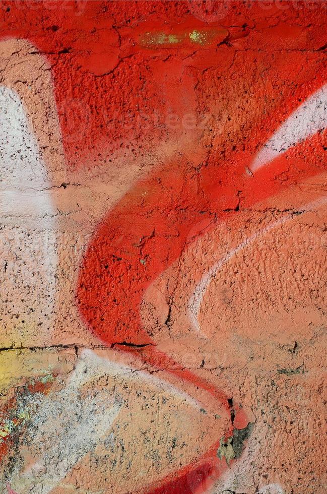 Abstract graffiti paintings on the concrete wall. Background texture photo