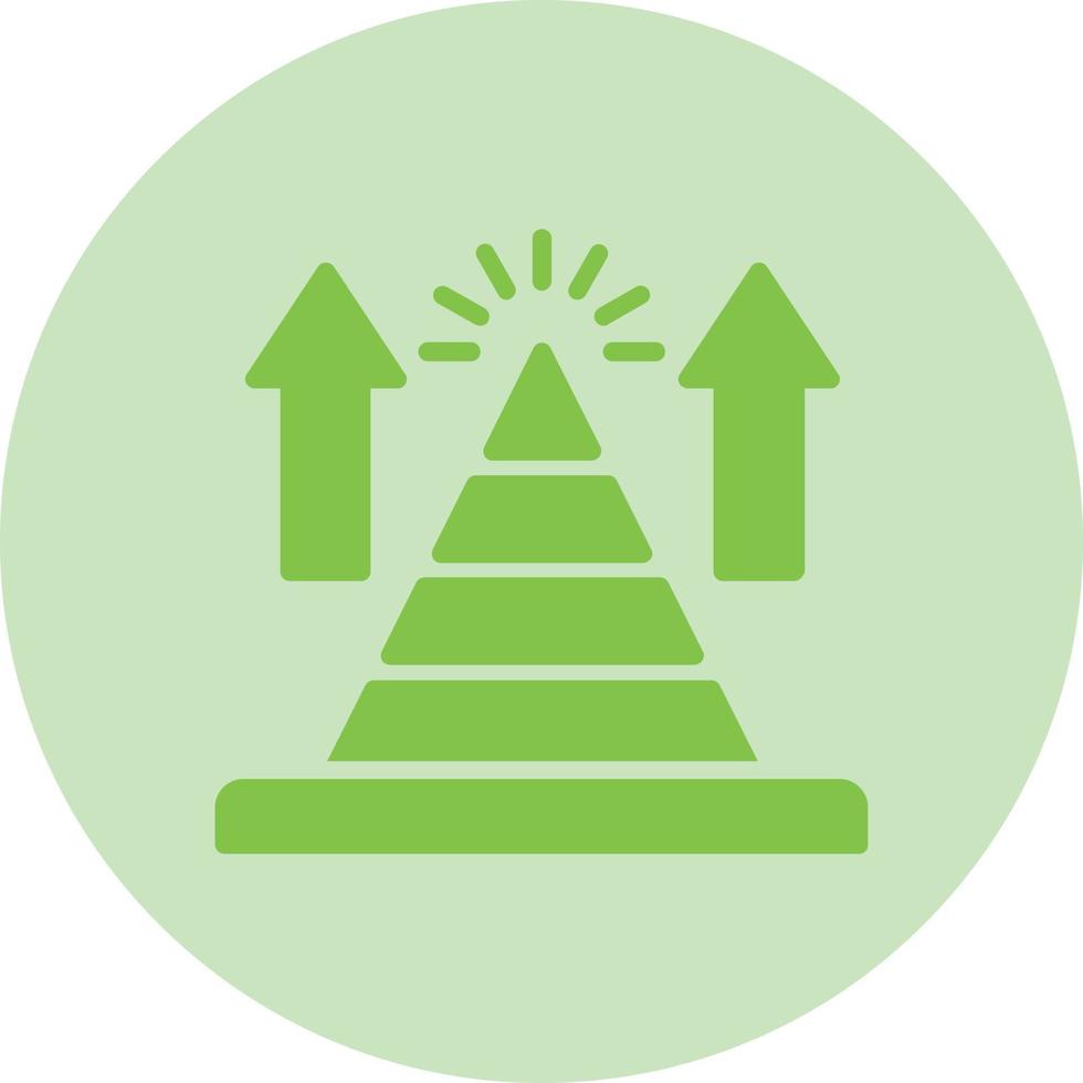 Pyramid Chart Vector Icon