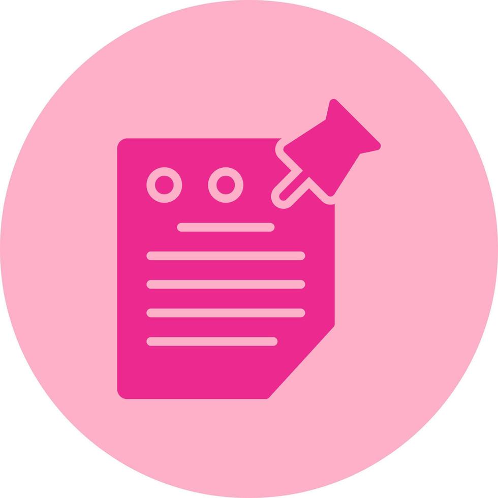 Sticky Note Vector Icon